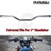 OUMURS 1" Chrome Tracker Handlebars Drag Bar For Harley Sportster