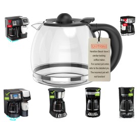 12-Cup Flexbrew coffee pot replacement Compatible with Hamilton Beach 49902 49904, 46290 46299 46293 43874 49630 49615, Not Compatible with 49933 49980,49940,49950,49976