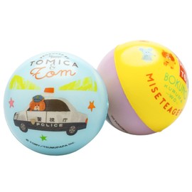 Onda Ball Toy, Set of 2, Soft for Kids, Tomica and Tom, Police Car, Fire Truck, Outdoor Play, Indoor, Tom, Fun Soft Ball, Educational Toy, Gift