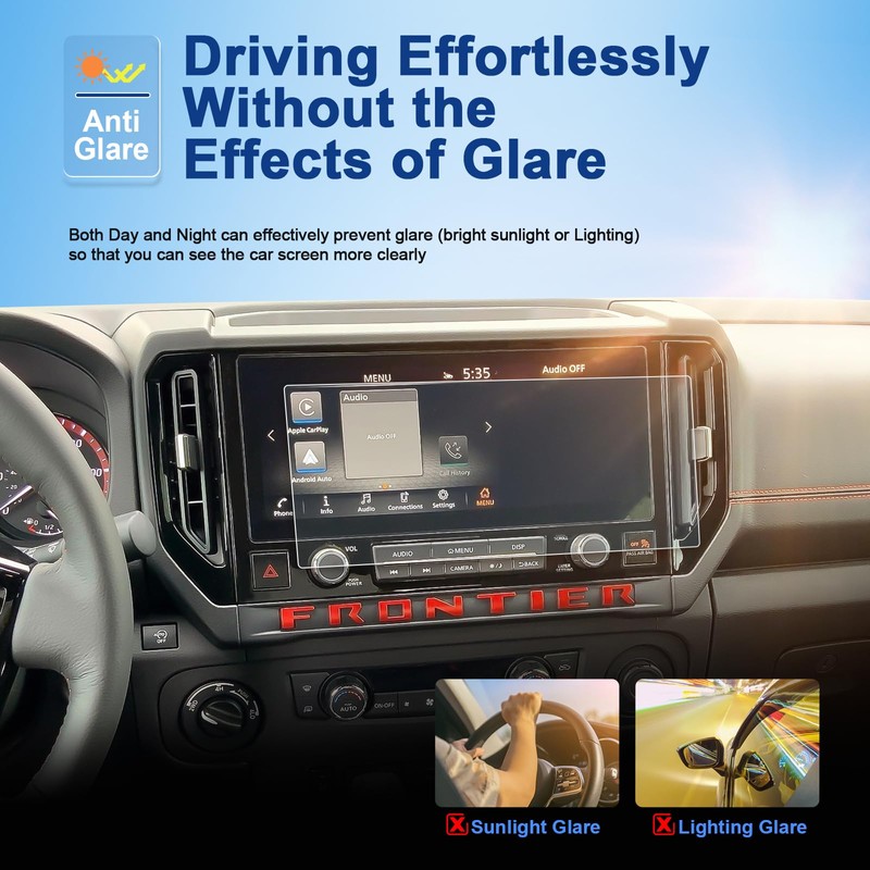 Coleya Anti-Glare Matte Screen Protector for 2025 Nissan Frontier (SV/SL/Pro-X/Pro-4X)