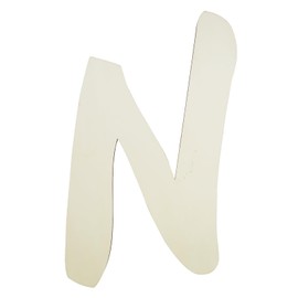 Wooden Letter N, Large 12 Inch Wooden Letters Paintable Wood Alphabet for Wall Decor, 1/5" Thick Blank Wooden Letters Signs for DIY Crafts Project Wedding Birthday Party Room Home Decor