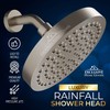 Heatsistence Rainfall Shower Head - 6" High Pressure, 1.8 GPM,