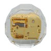 Music Box Polygon Shape Transparent Golden Relaxing Acrylic Metal Clear