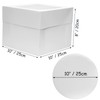 GylSun 5 sets Cake Boxes 10x10x8 inches with Boards Bakery