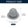 uxcell 10pcs 1/4 Inch (7.2mm) Grey Silicone Hole Plugs