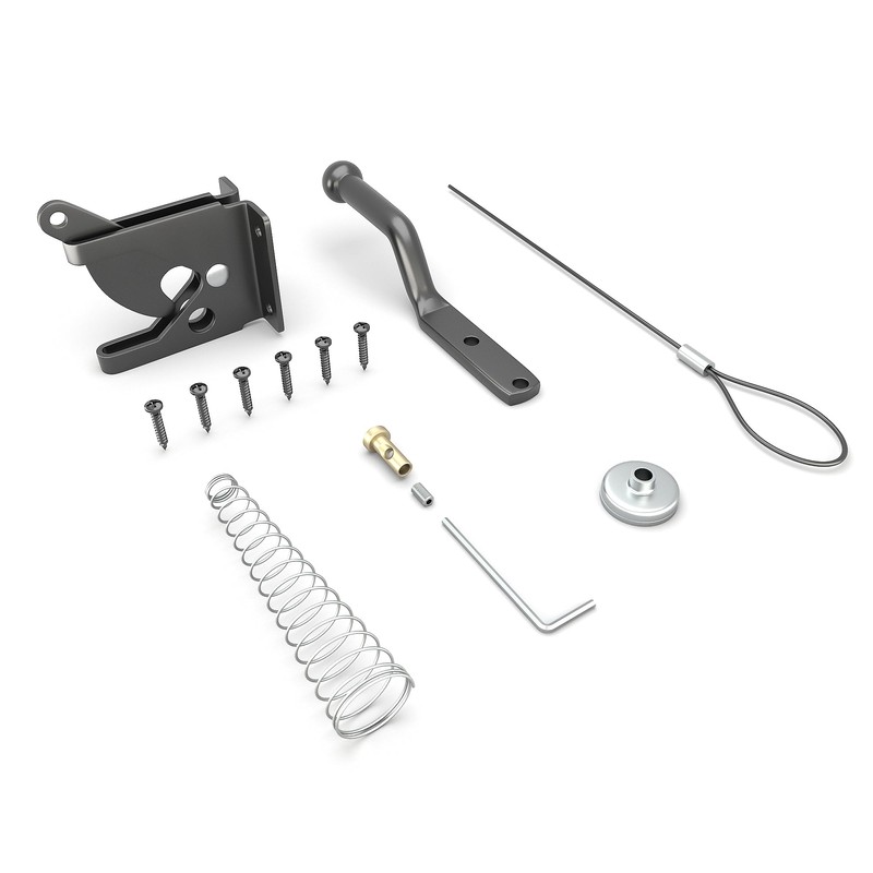 GOODTDO Self Closing Gate Latch, with Spring Cable Pull for