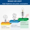 BOGAO E12 LED Candelabra Bulb, 12W Daylight White 6000K LED