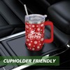 qoepfnsh Christmas Tumbler 40 oz Christmas Tumblers with Handle and