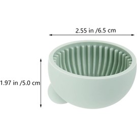 TIDTALEO Almohadilla Limpiadora de Silicona Disco Limpiador Reutilizable Texturas y Puntos Convexos Recipiente Práctico para Limpieza Facial y Profesional Color Aleatorio