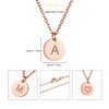 AFSTALR Women's Initial Necklace, Letter Pendant, Gold/Rose Gold/Silver Chain with