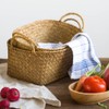 Seagrass Woven Baskets for Storage Natural Shelf Basket with Handle