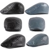 HNJKJEU Pack of 2 Peaked Caps for Men Flat Cap
