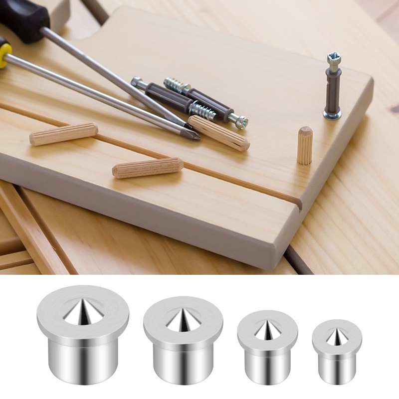 8Pcs Dowel Pin Center Dowel Centre Point Set, Woodworking Alignment