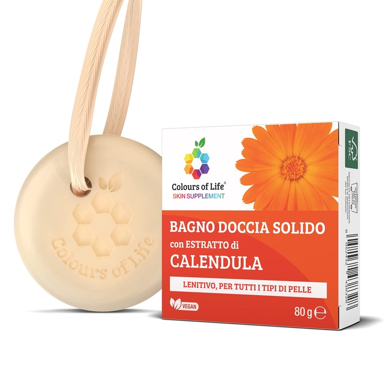 Colours of Life Skin Supplement - Solid Bodywash Calendula, 80