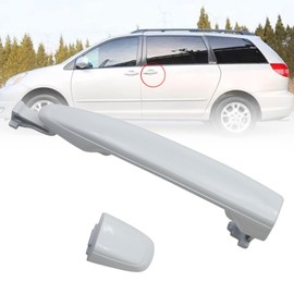 FZJDSD Rear Left or Right Side White Sliding Door Handle Compatible with Toyota Sienna 2004 2005 2006 2007 2008 2009 2010 Replace 69213-08020 69227-08040