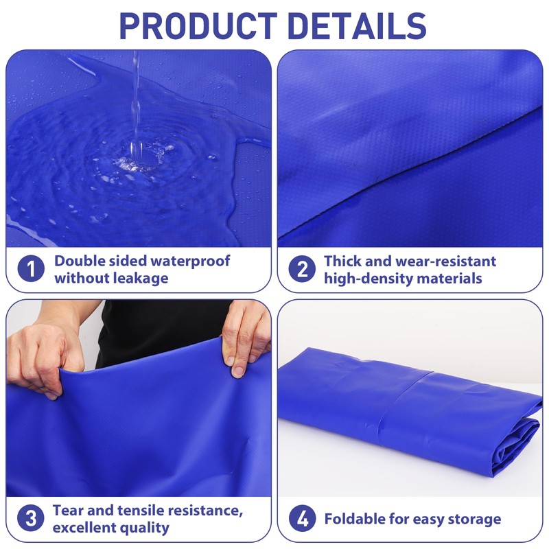 1000L/264gal Foldable Water Bladder Storage Container - Large Capacity Soft