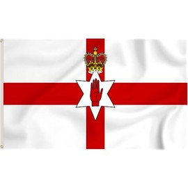 Storm&Lighthouse Northern Ireland Flag Irish Flags 5ft x 3ft with Eyelets UK Flag