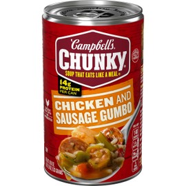 Campbell’s Chunky Soup, Chicken and Sausage Gumbo, 18.8 Oz Can