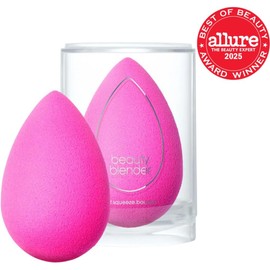 Esponja de maquillaje Beautyblender original rosa para mezclar bases líquidas, polvos y cremas. Mezcla de aplicación profesional sin rayas, vegana, libre de crueldad animal y fabricada en los Estados Unidos