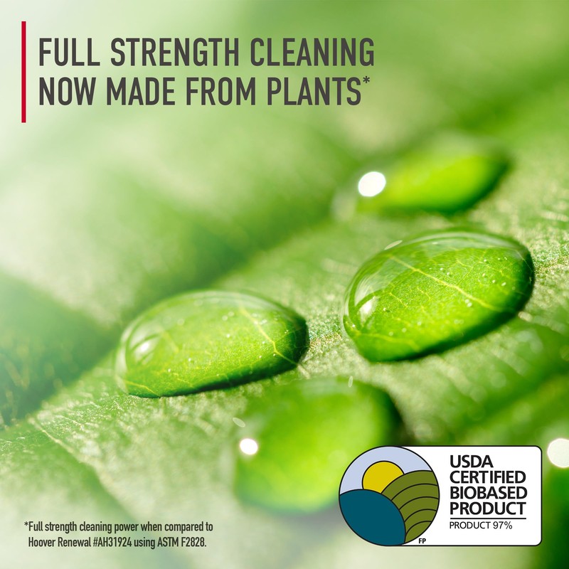 Hoover Pure Essentials Carpet Cleaner Solution, 128 oz., Fresh Rain