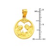 The World Jewelry Center 14k Real Yellow Gold Religious Baptism