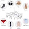 Annaklin Foldable Clip Hangers with 26 Drying Clips, Underwear Hanger