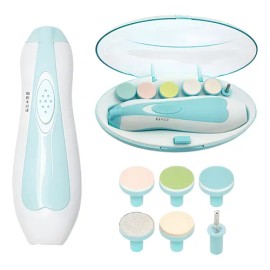 Lima De Uñas Bebe Eléctrica Cortadora, 6 Cabeza Molienda