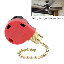 ZE 268s1 Ceiling Fan Switch Zing Ear 268s6 3 Speed 4 Wire Pull Chain Switch For Hunter Ceiling Fan Switch
