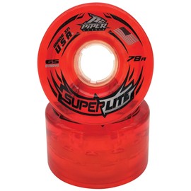 Piper Superlite Quad Outdoor Roller Skate Wheels (red)