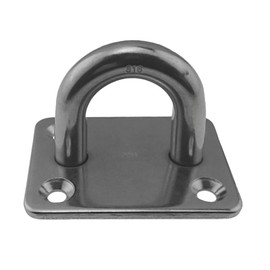 Stainless Steel 316 Square Pad Eye 3/8" 10mm (60mm x 45mm) Marine Grade