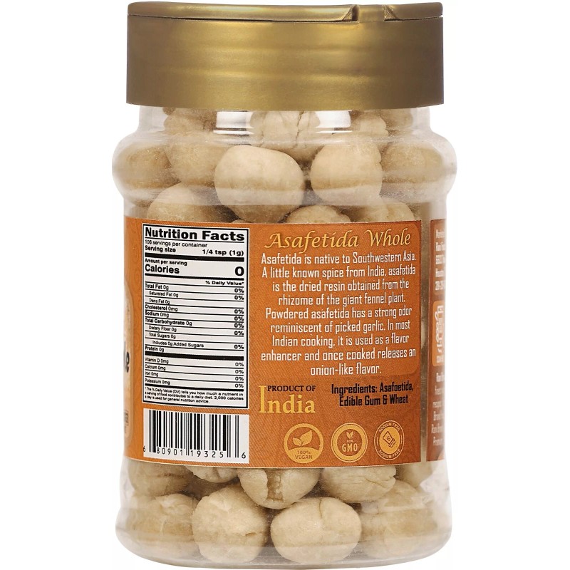 Rani Asafetida (Hing) Whole 3.75oz (106g) PET Jar