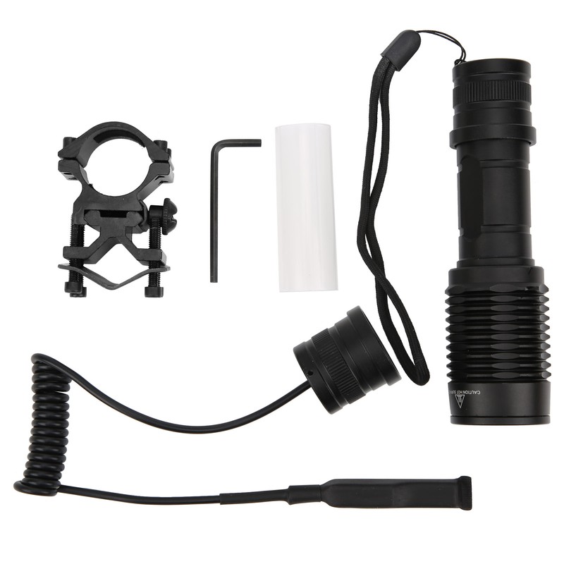Aluminium Alloy Night Viewing Zoom Torch IPX6 Waterproof Hunting Flashlight