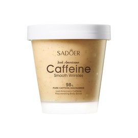 Caffeine Body Scrub, Iced Americano, Anti-Ageing Exfoliator with Niacinamide, Non-Greasy Matte Texture