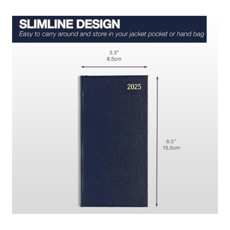 Morgan's Direct 2025 Slim Diary Two Weeks to View Planner