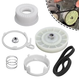W10721967 Washer Pulley Clutch Kit W10006384 Washer Drive Belt Compatible,Washing Machine Replaces W10006354 W10006356 W10239973 PS10057144 MVWX655DW1 WTW5000DW1