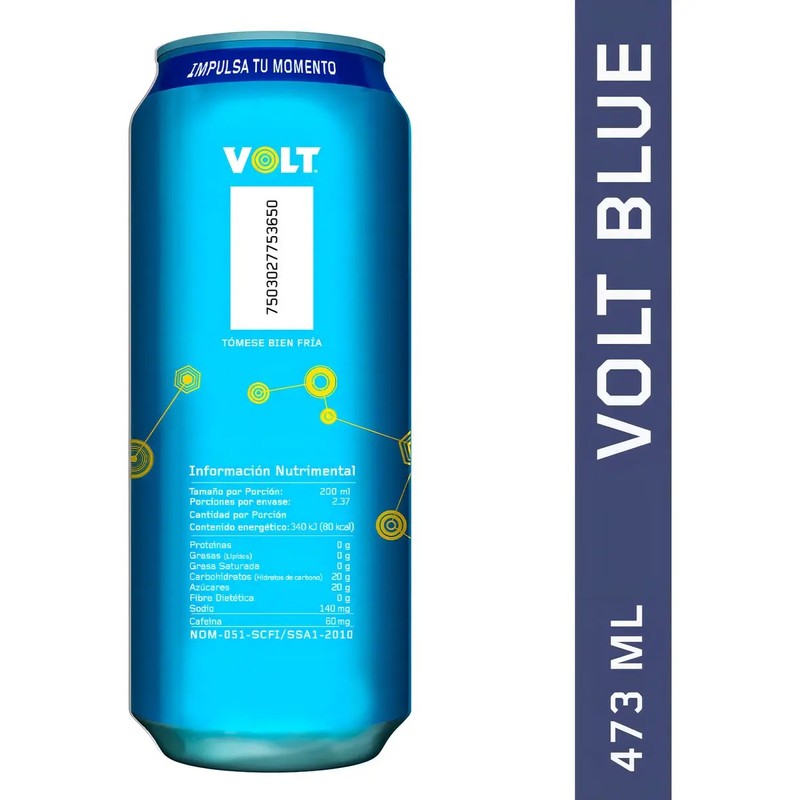 Bebida Energizante Volt Blue 473 ml