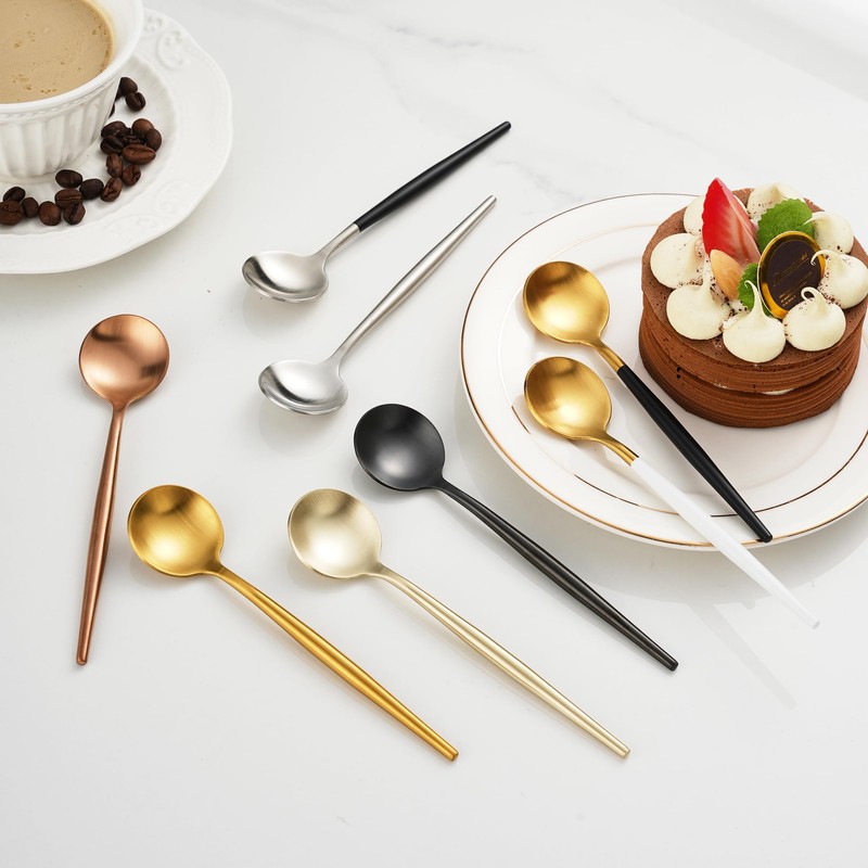 Oishia Spoons Tea Spoons Demitasse Spoons 6 Pcs 13.5cm Hollow