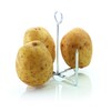 KitchenCraft Baked Potato Stand, Aluminium, 12 x 14.5 cm, Silver