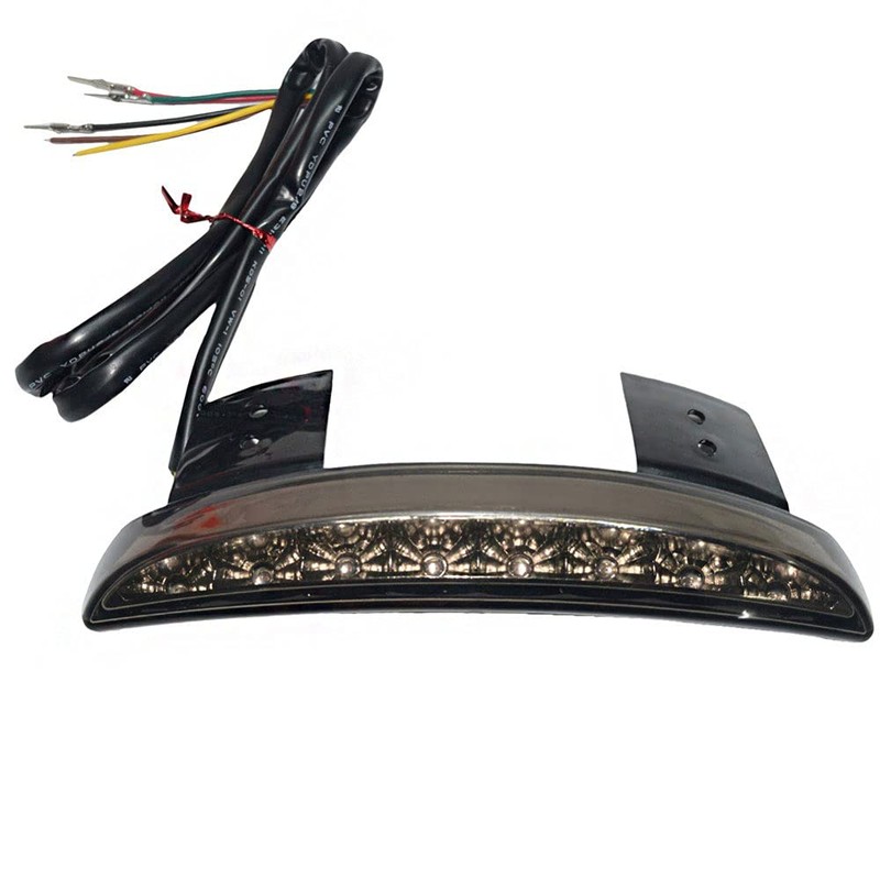 Motorcycles Tail Light with Left Right Turn Signals Red &