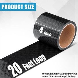 TAGLLY RV Underbelly Material RV Underbelly Tape, 4'' x 20' Waterproof Tape with Permanent Sealing Adhesive for Camper Travel Trailer, Mobile Home, Tear Repair Patch