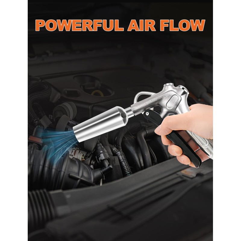 SAFELIFE Industrial Air Blow Gun with Extension, Pneumatic Air Compressor