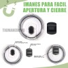 4pz Tapa Vaso Magnetica Magslider Tapa Con Iman Para 20/30oz