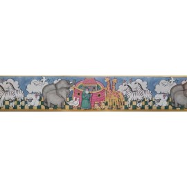 Imperial  Noah's Ark And Animals Wallpaper Border  by Imperial Wallcoverings
