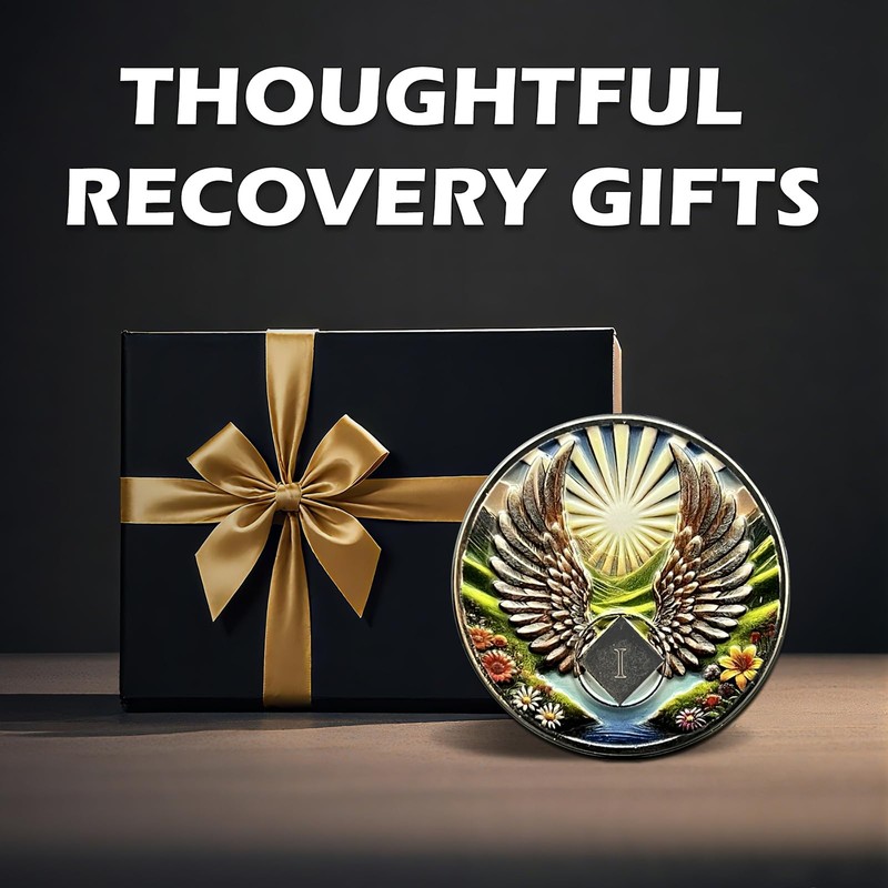 Leafence Recovery and Resilience Commemorative Sobriety Coin Recovery Addiction and