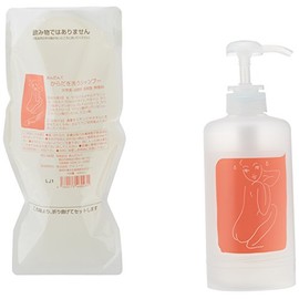 Anande Body Washing Shampoo 13.5 fl oz (400 ml), Pouch and Case Included