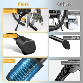SEISSO Bicycle Stand 14 Inch Children's Bicycle Stand for Bicycle Side Stand 14 Inch Mountain Bike, Road Bike, Sports Bike