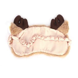 Eye Mask Sleeping Eye Mask Soft Breathable Blindfold Plush with Elastic Band Eye Patch Cute Cartoon Sleeping Mask 3D Fluffy Comfortable Night Mask for Adults Children