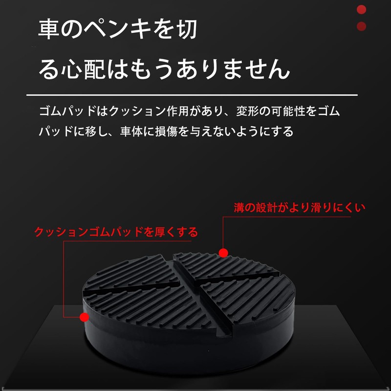 ALLVD Jack Pad Rubber Pad Adapter Cover Type Jack Adapter
