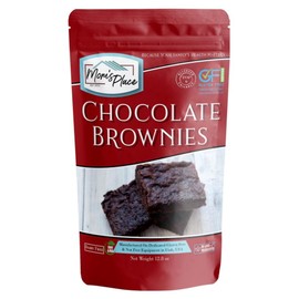 Mom's Place Gluten-Free Chocolate Brownie Mix, Dessert Baking, Easy to Make, 9 Servings, Nut Free, Dairy Free & Soy Free, 12.8 oz