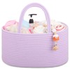 COMSE Baby Diaper Caddy Organizer, Diaper Basket, Baby Car Organizer,